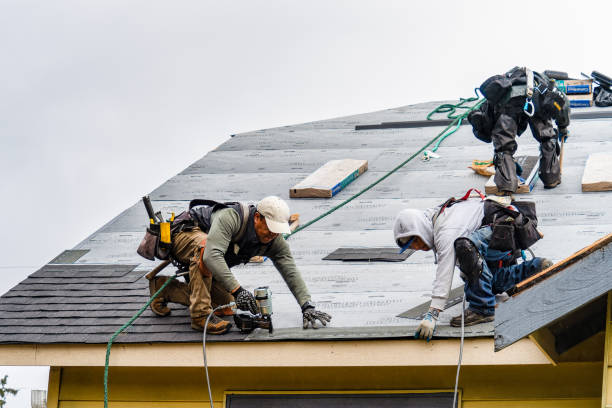 Professional Gutter Installation technician working in Carson, CA